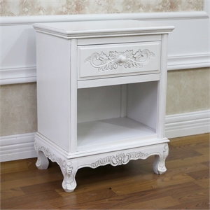 Windsor 1-Drawer Carved End Table