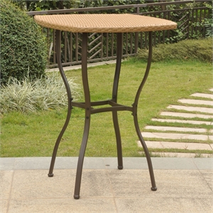 Valencia Resin Wicker Bar-Height Bistro Table