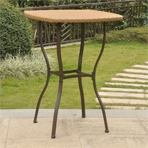 Valencia Resin Wicker Bar-Height Bistro Table
