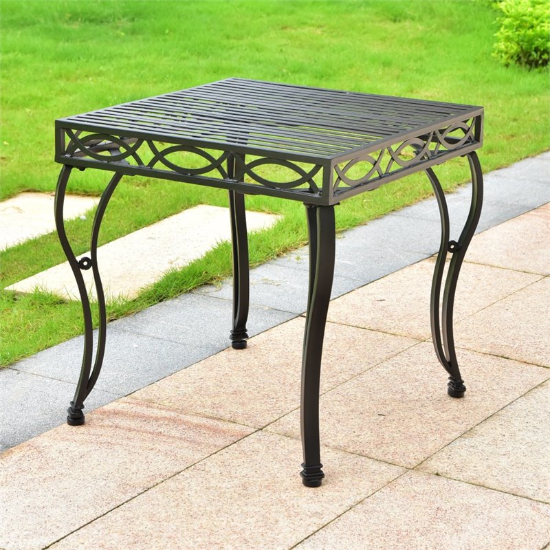 Segovia 22-inch Iron End Table