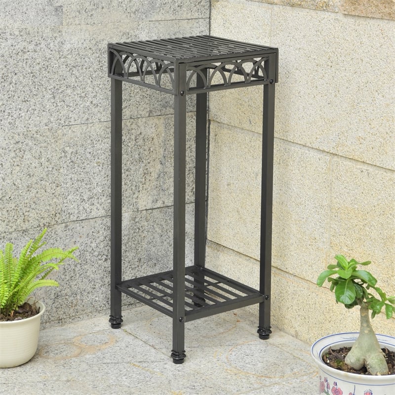 Segovia Iron Square Plant Stand Cymax Business   1900548 1 L 