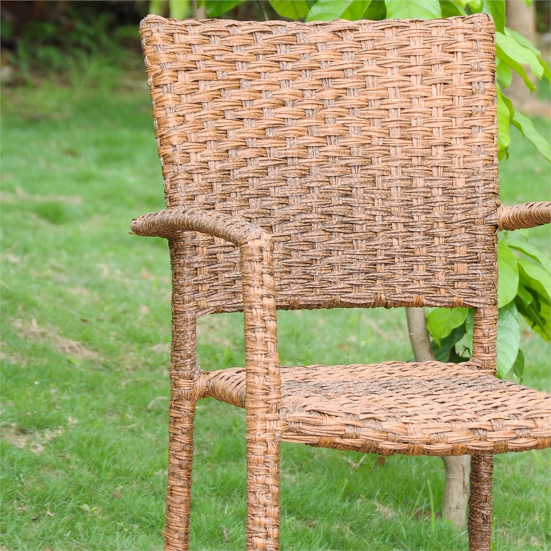 Ibiza Resin Wicker Aluminum Dining Chair (Set of 4)