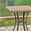 Ibiza 28-inch Resin Wicker Aluminum Bistro Table