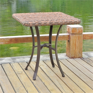 Ibiza 28-inch Resin Wicker Aluminum Bistro Table
