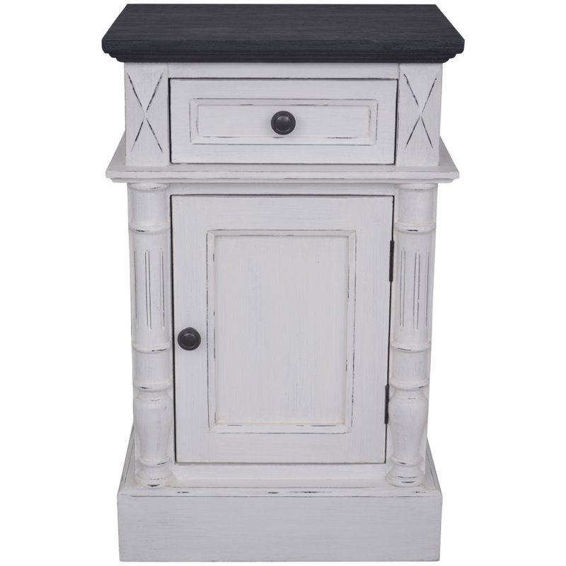 Ashbury 1-Drawer Carved Accent Table
