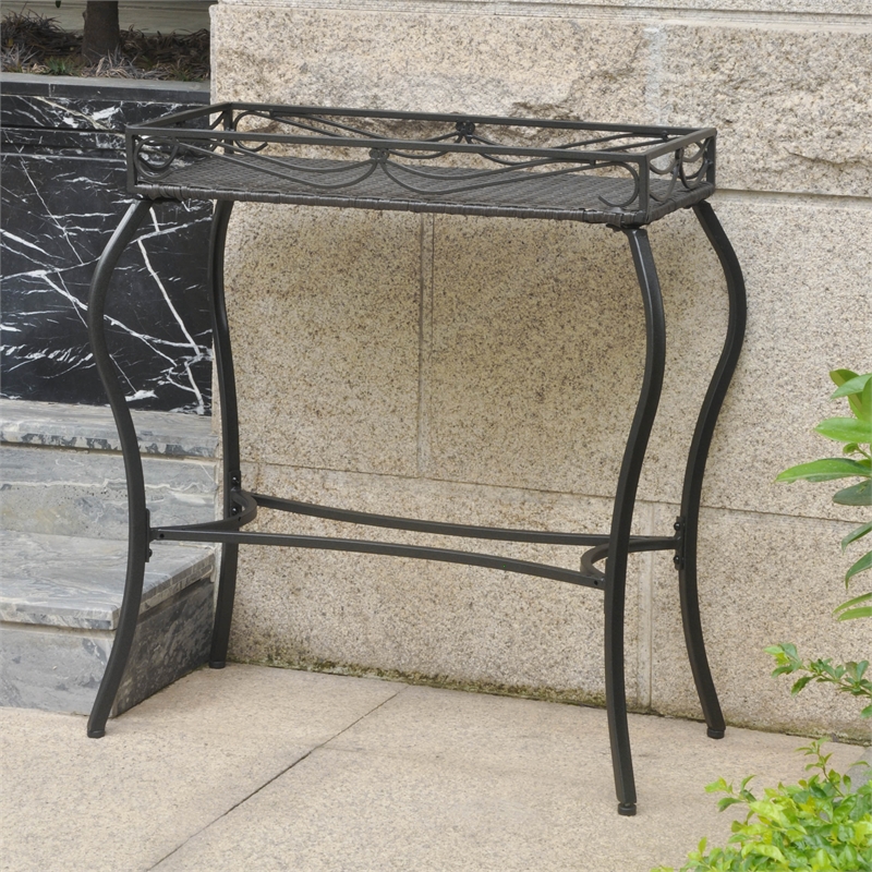 Catalina Resin Wicker Plant Stand Cymax Business