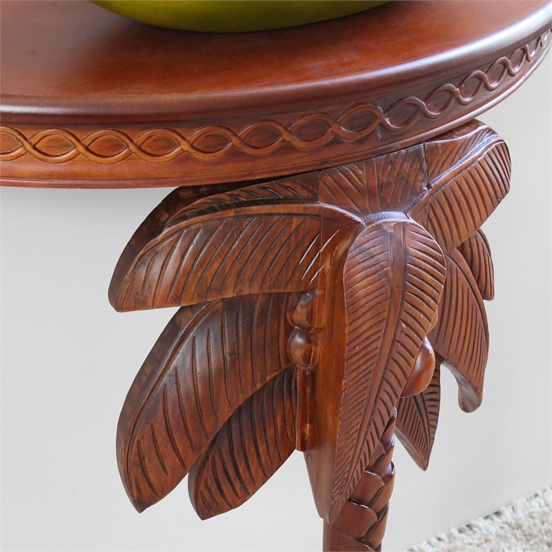 Windsor Carved Palm Tree Wall Table
