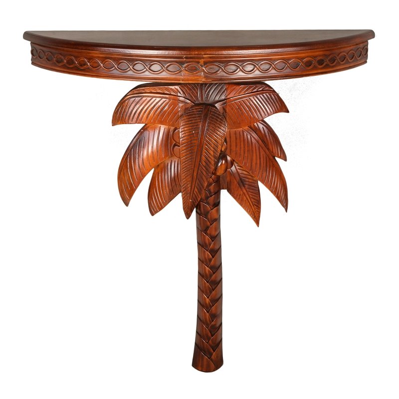 Windsor Carved Palm Tree Wall Table