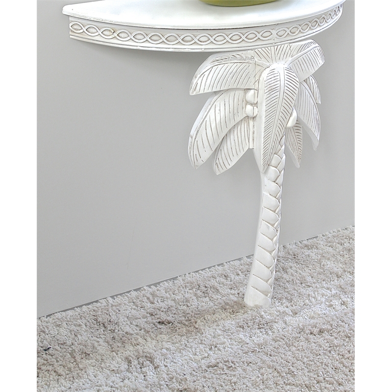 Windsor Carved Palm Tree Wall Table