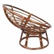 Bali 42-inch Modern Wicker / Rattan Brown Rattan Papasan Chair Replacement Frame