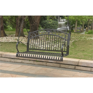 Segovia Iron 2-Seater Porch Swing