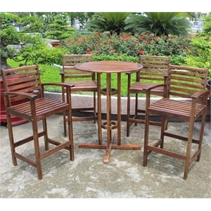 Highland Bar-Height 5-Piece Dining Set