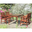 Highland 5-Piece Acacia Patio Dining Set