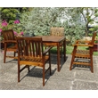 Highland Acacia 5-Piece Patio Dining Set