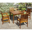 Highland Acacia 5-Piece Patio Dining Set