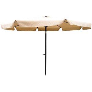 International Caravan 10' Patio Umbrella with Tilt and Crank in Beige