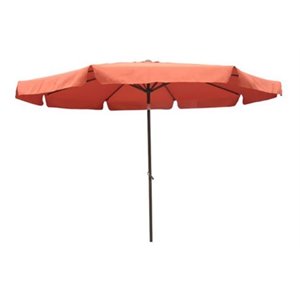 International Caravan 10' Patio Umbrella with Tilt and Crank in Terra Cotta