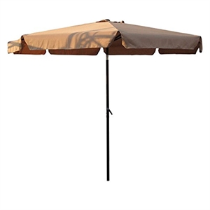 International Caravan 10' Patio Umbrella with Tilt and Crank in Khaki