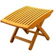 International Caravan Outdoor Wood Folding Foot Rest