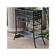 International Caravan Mandalay Iron Potting Bench in Antique Black