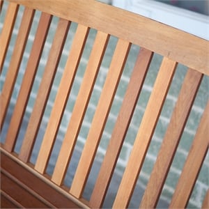 International Caravan 48&quot Two Seater Balau Swing with Curved Back