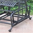 International Caravan Mandalay Single Iron Patio Glider in Black