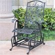 International Caravan Mandalay Single Iron Patio Glider in Black