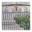 International Caravan Tropico Iron Patio Glider Loveseat in Black
