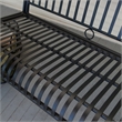 International Caravan Tropico Iron Patio Porch Swing in Black