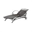 International Caravan Valencia Patio Chaise Lounge in Honey Pecan