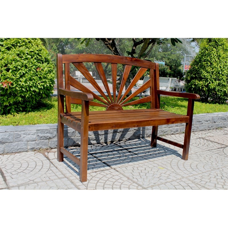 Highland Sapporo Outdoor Garden Bench Vf 4307