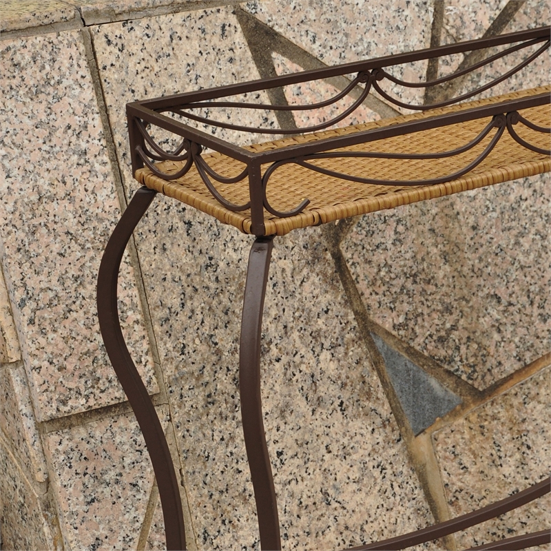 Valencia Resin Wicker Plant Stand Cymax Business