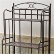 International Caravan Santa Fe 4 Tier Iron Bakers Rack in Matte Brown