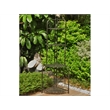 International Caravan Mandalay 4 Tier Iron Corner Bakers Rack in Black