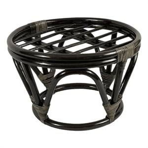 International Caravan Papasan Rattan Footstool Frame