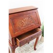 International Caravan Windsor Small Secretary Desk in Walnut Stain