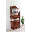 International Caravan Windsor 4 Shelf Accent Bookcase in Walnut Stain