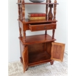 International Caravan Windsor 4 Shelf Accent Bookcase in Walnut Stain