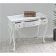 International Caravan Windsor Hand Carved Vanity Desk in Antique White