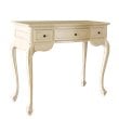 International Caravan Windsor Hand Carved Vanity Desk in Antique White