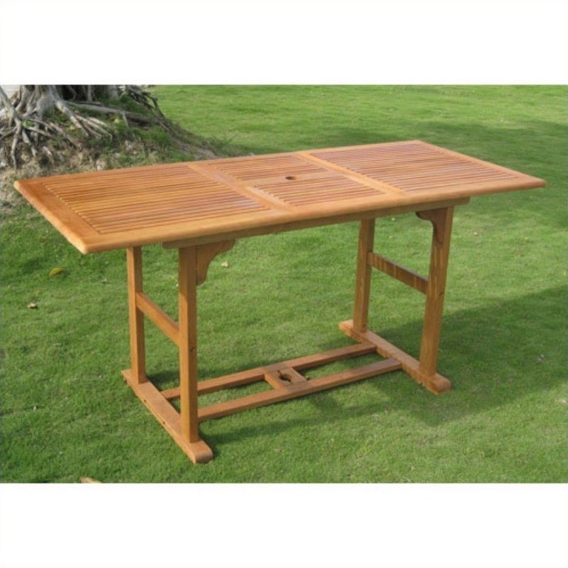 International Caravan Royal Tahiti Dining Table in Balau Stain 