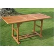 International Caravan Royal Tahiti Dining Table in Balau Stain 