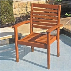 international caravan royal tahiti oslo chair in balau stain(set of 2)