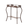 International Caravan Santa Fe Iron Potting Bench in Brown