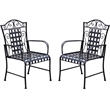 Mandalay Iron Patio Dining Chair (Set of 2)