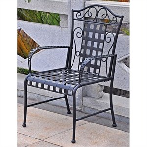 mandalay iron patio dining chair (set of 2)