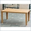 International Caravan Barcelona Patio Dining Table in Honey