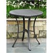 International Caravan Barcelona Patio Bistro Table in Antique Black