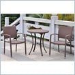 International Caravan Barcelona 3 Piece Patio Bistro Set in Brown
