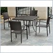 International Caravan Barcelona 5 Piece Patio Dining Set in Chocolate